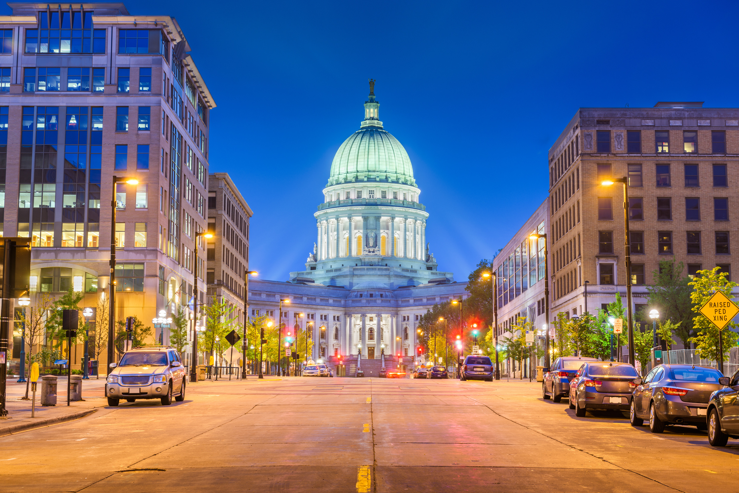 Madison, Wisconsin, USA state capitol